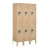 Salsbury Industries® Tan Double Tier Standard Metal Locker 5 Feet X 12 Inches -Whirlpool Shop 621094 w MainProductImage Lg