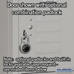 Salsbury Industries® Gray-Six Tier Box Standard Metal Locker-Unassembled -Whirlpool Shop 621099 w DetailedProductView2 Lg