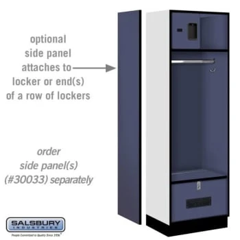 Salsbury Industries® Blue Designer Wood Open Access Locker 6 Feet X 18 Inches 5 Salsbury Industries® Blue Designer Wood Open Access Locker 6 Feet X 18 Inches - Image 3