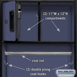 Salsbury Industries® Blue Designer Wood Open Access Locker 6 Feet X 18 Inches 15 Salsbury Industries® Blue Designer Wood Open Access Locker 6 Feet X 18 Inches -Whirlpool Shop 621106 w DetailedProductView3 Lg