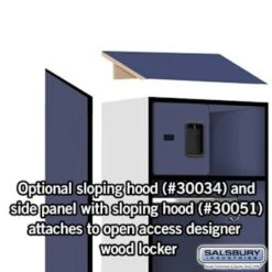 Salsbury Industries® Blue Designer Wood Open Access Locker 6 Feet X 18 Inches 18 Salsbury Industries® Blue Designer Wood Open Access Locker 6 Feet X 18 Inches -Whirlpool Shop 621106 w DetailedProductView6 Lg