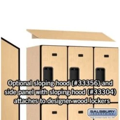 Salsbury Industries® Maple-Designer Wood Locker 6 Feet X 18 Inches 18 Salsbury Industries® Maple-Designer Wood Locker 6 Feet X 18 Inches -Whirlpool Shop 621107 w DetailedProductView6 Lg