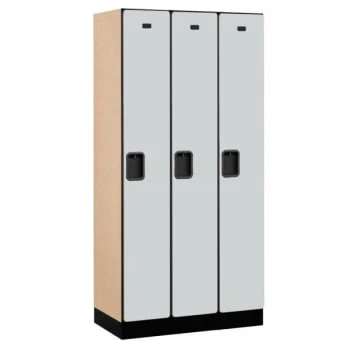 Salsbury Industries® Gray- Single Tier Designer Wood Locker 6 Feet X 18 Inches 3 Salsbury Industries® Gray- Single Tier Designer Wood Locker 6 Feet X 18 Inches