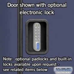 Salsbury Industries® Blue 12 Inch Single Tier-Wood Locker 6 Feet X 18 Inches -Whirlpool Shop 621125 w DetailedProductView5 Lg