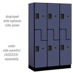 Salsbury Industries® Blue Double Tier S Style-Wood Locker 6 Feet X 18inches -Whirlpool Shop 621172 w AlternateImageView Lg