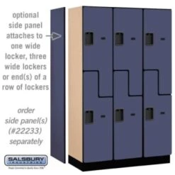 Salsbury Industries® Blue Double Tier S Style-Wood Locker 6 Feet X 18inches -Whirlpool Shop 621172 w DetailedProductView1 Lg