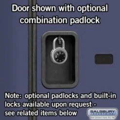 Salsbury Industries® Blue Double Tier S Style-Wood Locker 6 Feet X 18inches -Whirlpool Shop 621172 w DetailedProductView4 Lg