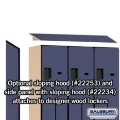 Salsbury Industries® Blue Double Tier S Style-Wood Locker 6 Feet X 18inches -Whirlpool Shop 621172 w DetailedProductView6 Lg