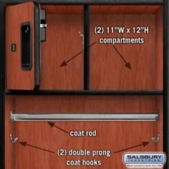 Salsbury Industries® Cherry 24 Inch Wide Designer Wood Open Access Locker 15 Salsbury Industries® Cherry 24 Inch Wide Designer Wood Open Access Locker -Whirlpool Shop 621179 w DetailedProductView3 Lg