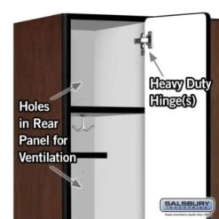 Salsbury Industries® Mahogany Wide-Designer Wood Locker 6 Feet X 18 Inches -Whirlpool Shop 621185 w DetailedProductView3 Lg