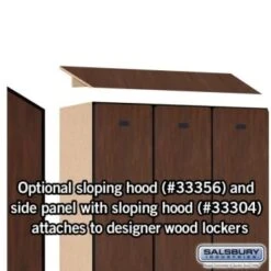 Salsbury Industries® Mahogany Wide-Designer Wood Locker 6 Feet X 18 Inches -Whirlpool Shop 621185 w DetailedProductView6 Lg