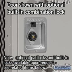 Salsbury Industries® Gray-Single Tier Vented Metal Locker 6 Feet X15 Inches 9 Salsbury Industries® Gray-Single Tier Vented Metal Locker 6 Feet X15 Inches -Whirlpool Shop 621186 w DetailedProductView3 Lg