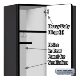 Salsbury Industries® Black Single Tier Designer Wood Locker 6 Feet X 18 Inches 15 Salsbury Industries® Black Single Tier Designer Wood Locker 6 Feet X 18 Inches -Whirlpool Shop 621193 w DetailedProductView3 Lg