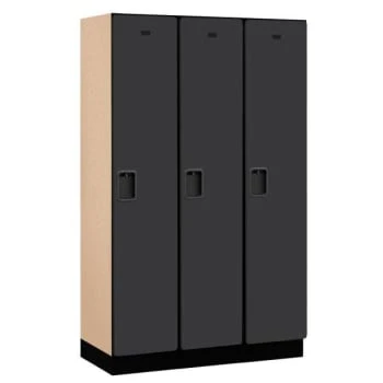 Salsbury Industries® Black Single Tier Designer Wood Locker 6 Feet X 18 Inches 3 Salsbury Industries® Black Single Tier Designer Wood Locker 6 Feet X 18 Inches