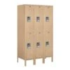 Salsbury Industries® Tan-Double Tier Standard Metal Locker 5 Feet X 18 Inches -Whirlpool Shop 621195 w MainProductImage Lg
