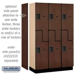 Salsbury Industries® Mahogany-Double Tier S Style-Wood Locker 6 Feet X 18inches 13 Salsbury Industries® Mahogany-Double Tier S Style-Wood Locker 6 Feet X 18inches -Whirlpool Shop 621212 w DetailedProductView1 Lg