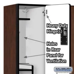Salsbury Industries® Mahogany-Double Tier S Style-Wood Locker 6 Feet X 18inches 15 Salsbury Industries® Mahogany-Double Tier S Style-Wood Locker 6 Feet X 18inches -Whirlpool Shop 621212 w DetailedProductView3 Lg