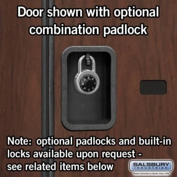 Salsbury Industries® Mahogany-Double Tier S Style-Wood Locker 6 Feet X 18inches 8 Salsbury Industries® Mahogany-Double Tier S Style-Wood Locker 6 Feet X 18inches - Image 6