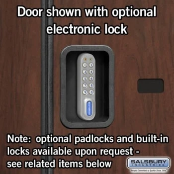 Salsbury Industries® Mahogany-Double Tier S Style-Wood Locker 6 Feet X 18inches 9 Salsbury Industries® Mahogany-Double Tier S Style-Wood Locker 6 Feet X 18inches - Image 7