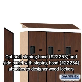 Salsbury Industries® Mahogany-Double Tier S Style-Wood Locker 6 Feet X 18inches 10 Salsbury Industries® Mahogany-Double Tier S Style-Wood Locker 6 Feet X 18inches - Image 8