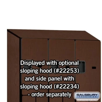 Salsbury Industries® Mahogany-Double Tier S Style-Wood Locker 6 Feet X 18inches 11 Salsbury Industries® Mahogany-Double Tier S Style-Wood Locker 6 Feet X 18inches - Image 9