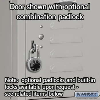 Salsbury Industries® Gray-Five Tier Box-Standard Metal Locker-5 Feet X 12inches 5 Salsbury Industries® Gray-Five Tier Box-Standard Metal Locker-5 Feet X 12inches - Image 3