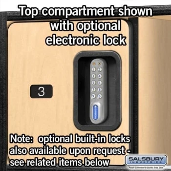 Salsbury Industries® Designer Wood Open Access Locker 6 Feet X 18 Inches 9 Salsbury Industries® Designer Wood Open Access Locker 6 Feet X 18 Inches - Image 7