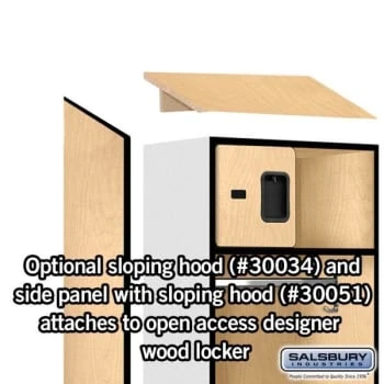 Salsbury Industries® Designer Wood Open Access Locker 6 Feet X 18 Inches 10 Salsbury Industries® Designer Wood Open Access Locker 6 Feet X 18 Inches - Image 8