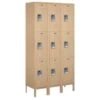 Salsbury Industries® Triple Tier-Tan-Standard Metal Locker 6 Feet X 15 Inches -Whirlpool Shop 621255 w MainProductImage Lg