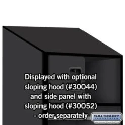 Salsbury Industries® Black 24 Inch Wide Designer Wood Open Access Locker -Whirlpool Shop 621309 w DetailedProductView7 Lg