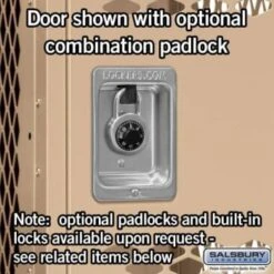 Salsbury Industries® Tan-Triple Tier Vented Metal Locker 6 Feet X 18 Inches -Whirlpool Shop 621326 w DetailedProductView2 Lg