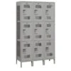 Salsbury Industries® Gray-Triple Tier Vented Metal Locker 6 Feet X 18 Inches -Whirlpool Shop 621341 w MainProductImage Lg