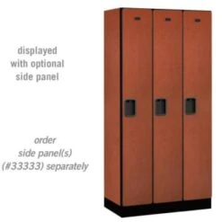 Salsbury Industries® Cherry-Single Tier Designer Wood Locker 6 Feet X 18 Inches -Whirlpool Shop 621363 w AlternateImageView Lg