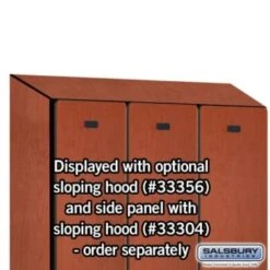 Salsbury Industries® Cherry-Single Tier Designer Wood Locker 6 Feet X 18 Inches -Whirlpool Shop 621363 w DetailedProductView7 Lg