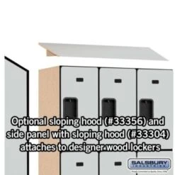 Salsbury Industries® Gray- Triple Tier Designer Wood Locker 6 Feet X 18 Inches 18 Salsbury Industries® Gray- Triple Tier Designer Wood Locker 6 Feet X 18 Inches -Whirlpool Shop 621366 w DetailedProductView6 Lg