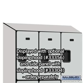 Salsbury Industries® Gray- Triple Tier Designer Wood Locker 6 Feet X 18 Inches 11 Salsbury Industries® Gray- Triple Tier Designer Wood Locker 6 Feet X 18 Inches - Image 9
