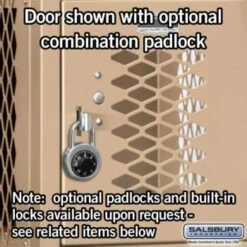 Salsbury Industries® Six Tier Box-Tan-Vented Metal Locker 6 Feet X 15 Inches -Whirlpool Shop 621399 w DetailedProductView2 Lg