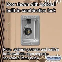 Salsbury Industries® Tan Double Tier Vented Metal Locker 6 Feet X 12 Inches -Whirlpool Shop 621403 w DetailedProductView3 Lg