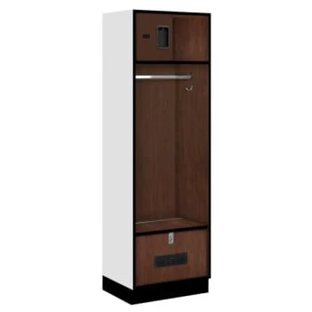 Salsbury Industries® Mahogany Designer Wood Open Access Locker 6feet X 18inches 3 Salsbury Industries® Mahogany Designer Wood Open Access Locker 6feet X 18inches