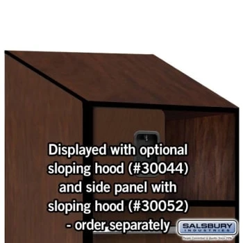 Salsbury Industries® Mahogany 24 Inch Wide Designer Wood Open Access Locker 11 Salsbury Industries® Mahogany 24 Inch Wide Designer Wood Open Access Locker - Image 9