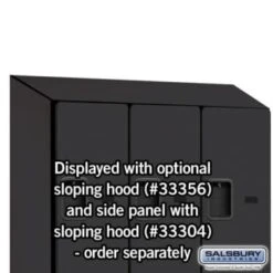 Salsbury Industries® Black-Double Tier S Style-Wood Locker 6 Feet X 18 Inches 19 Salsbury Industries® Black-Double Tier S Style-Wood Locker 6 Feet X 18 Inches -Whirlpool Shop 621437 w DetailedProductView7 Lg