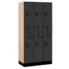 Salsbury Industries® Black-Double Tier S Style-Wood Locker 6 Feet X 18 Inches -Whirlpool Shop 621437 w MainProductImage Lg