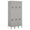 Salsbury Industries® Gray- Double Tier Standard Metal Locker 6 Feet X 18 Inches -Whirlpool Shop 621447 w MainProductImage Lg