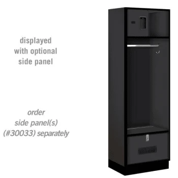 Salsbury Industries® Black-Designer Wood Open Access Locker 6 Feet X 18 Inches 4 Salsbury Industries® Black-Designer Wood Open Access Locker 6 Feet X 18 Inches - Image 2