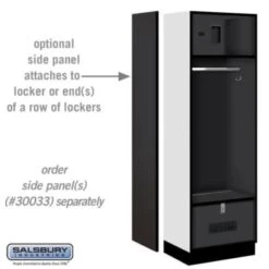 Salsbury Industries® Black-Designer Wood Open Access Locker 6 Feet X 18 Inches 13 Salsbury Industries® Black-Designer Wood Open Access Locker 6 Feet X 18 Inches -Whirlpool Shop 621460 w DetailedProductView1 Lg