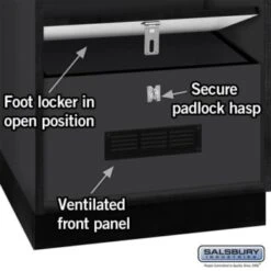 Salsbury Industries® Black-Designer Wood Open Access Locker 6 Feet X 18 Inches 14 Salsbury Industries® Black-Designer Wood Open Access Locker 6 Feet X 18 Inches -Whirlpool Shop 621460 w DetailedProductView2 Lg