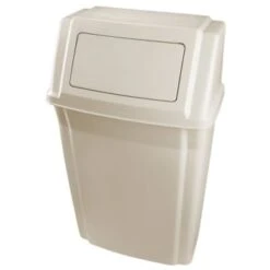 Rubbermaid Slim Jim 15 Gallon Wall Mount Trash Can (Beige) -Whirlpool Shop 655753 v DetailedProductView2 Lg