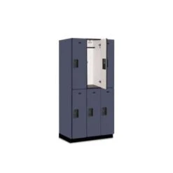 Salsbury Industries® Designer Two Tier Wood Locker, Blue, 3-Wide -Whirlpool Shop 735154 PT Lg