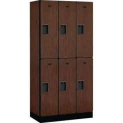 Salsbury Industries® Designer Two Tier Wood Locker, Mahogany, 3-Wide 5 Salsbury Industries® Designer Two Tier Wood Locker, Mahogany, 3-Wide -Whirlpool Shop 735159 V PT Lg