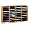 Safco® 36-Compartment Oak Adjustable Wood Literature Organizer -Whirlpool Shop 738994 w MainProductImage BUS Lg